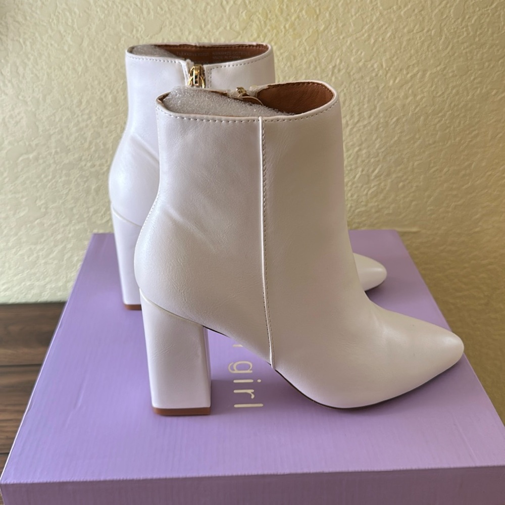 Madden Girl - White Ankle Boots